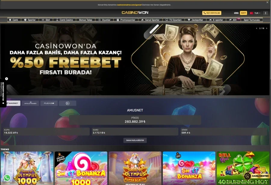 Casinowon ekran görüntüsü